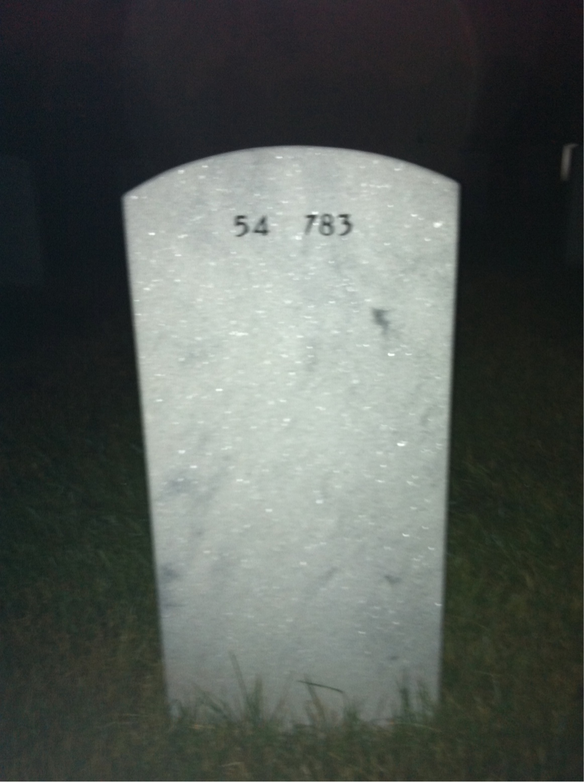Back of headstone — Jeffrey Ceder