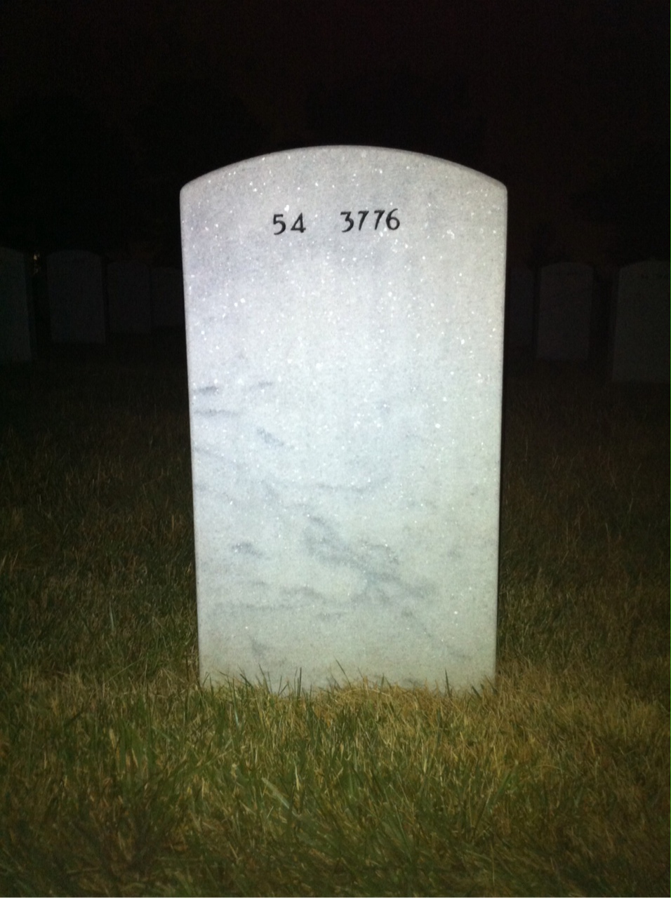 Back of headstone — Joseph Prochaska