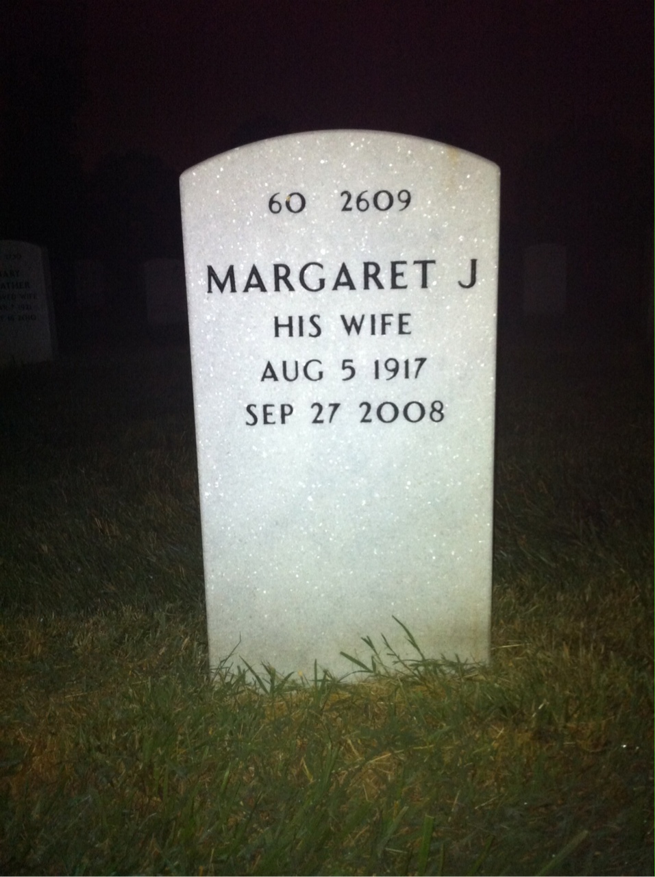 Back of headstone — Halvor Darracott