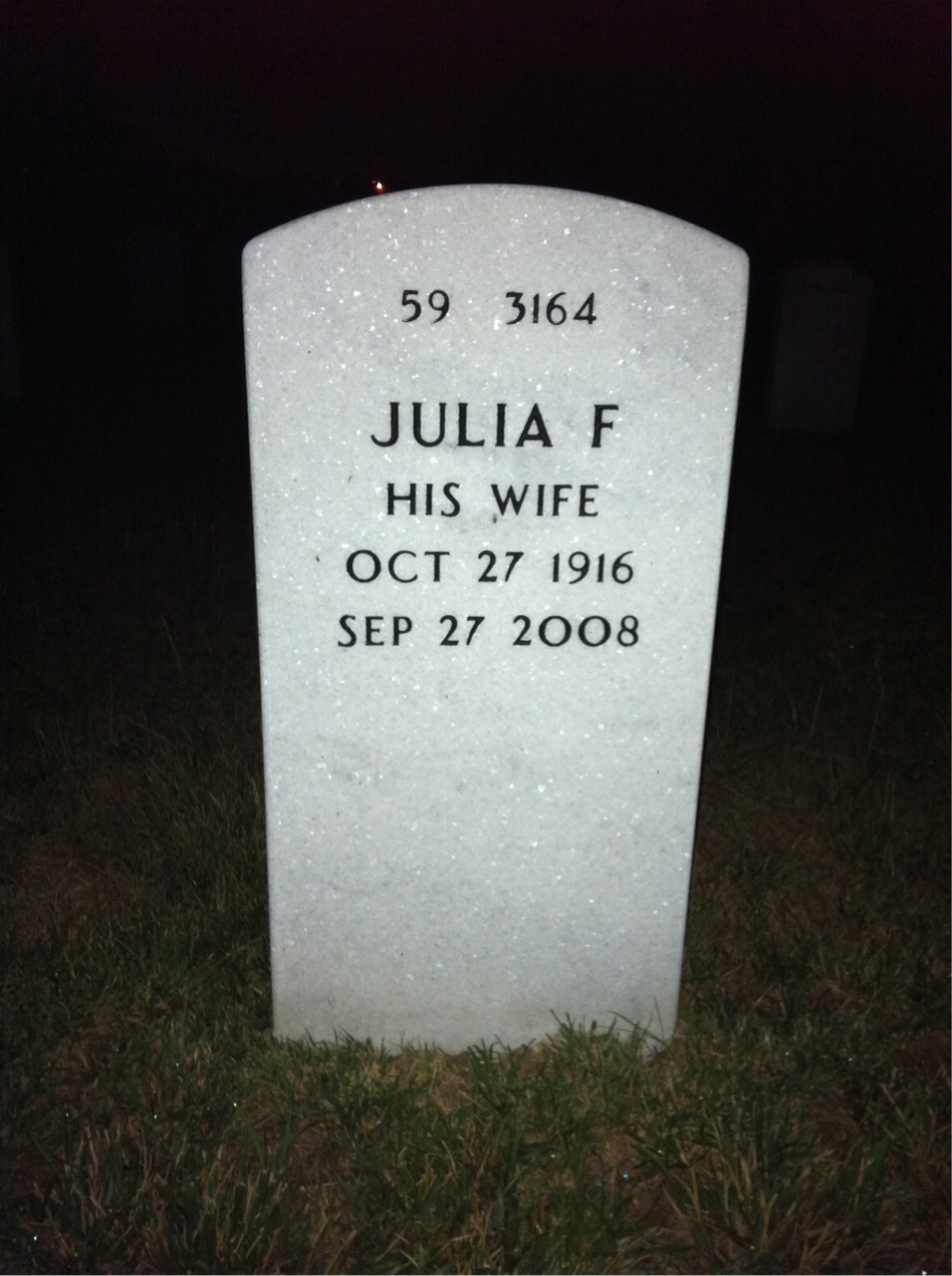 Back of headstone — Michael Dainer
