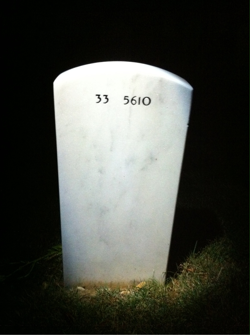 Back of headstone — Jason Robbins