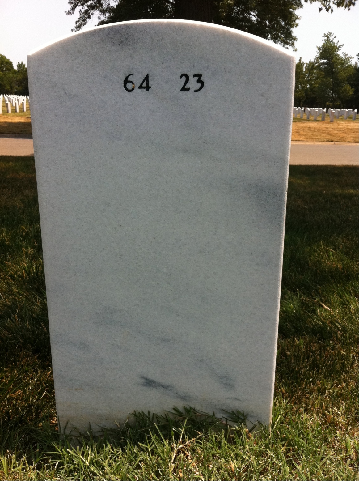 Back of headstone — Verner Reinhold Carlson