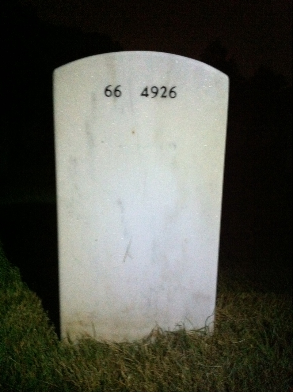 Back of headstone — Virgil Joseph Paiva
