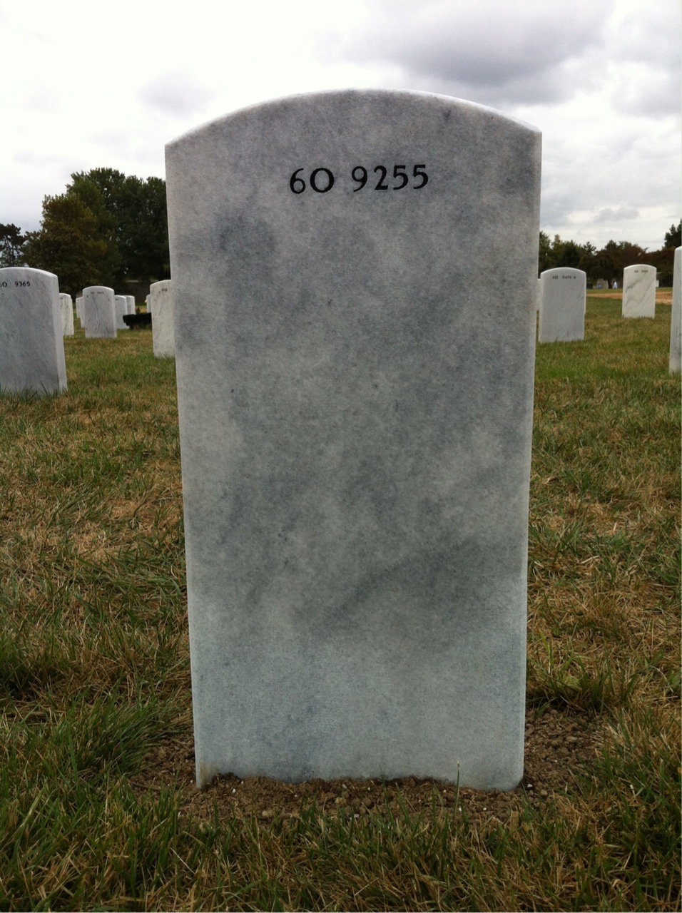 Back of headstone — Nathan Cox