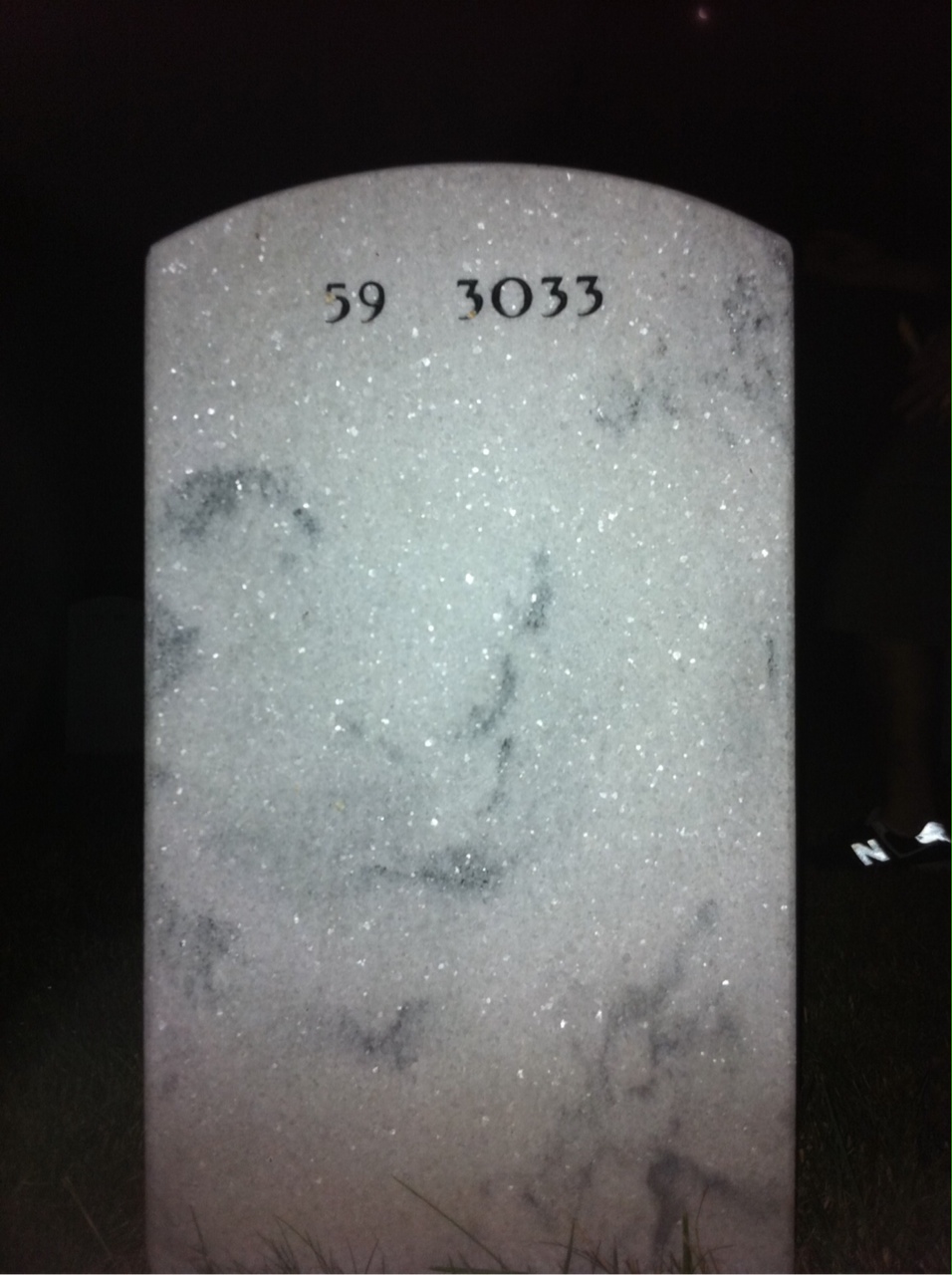 Back of headstone — Hector Martinez
