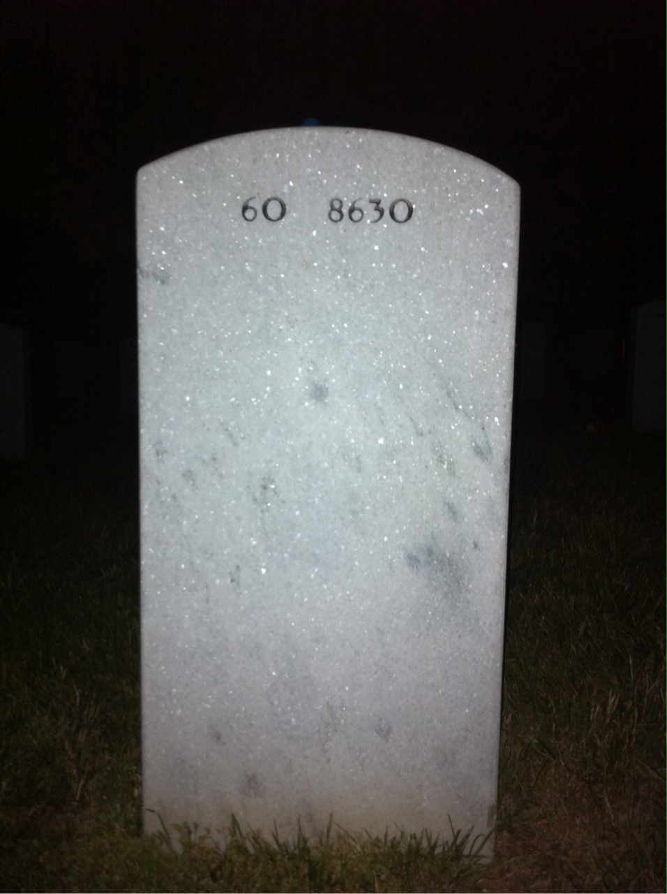 Back of headstone — Bradly Conner