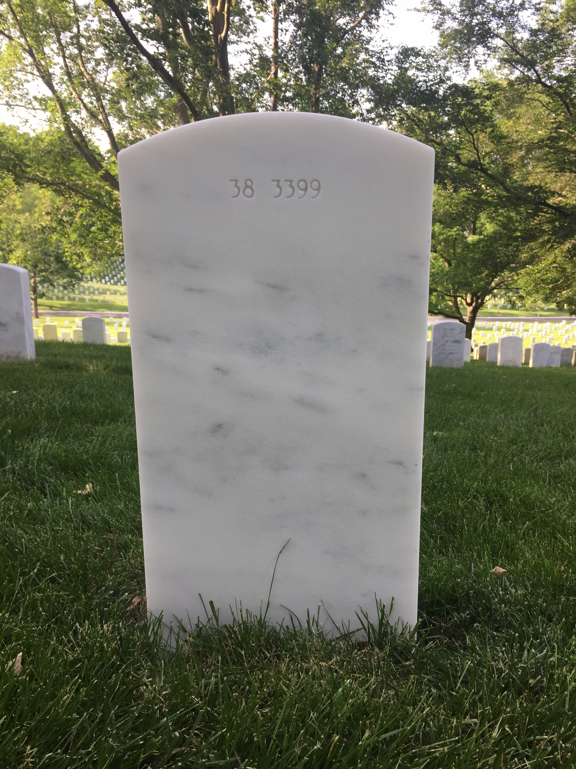 Back of headstone — Ray Mork
