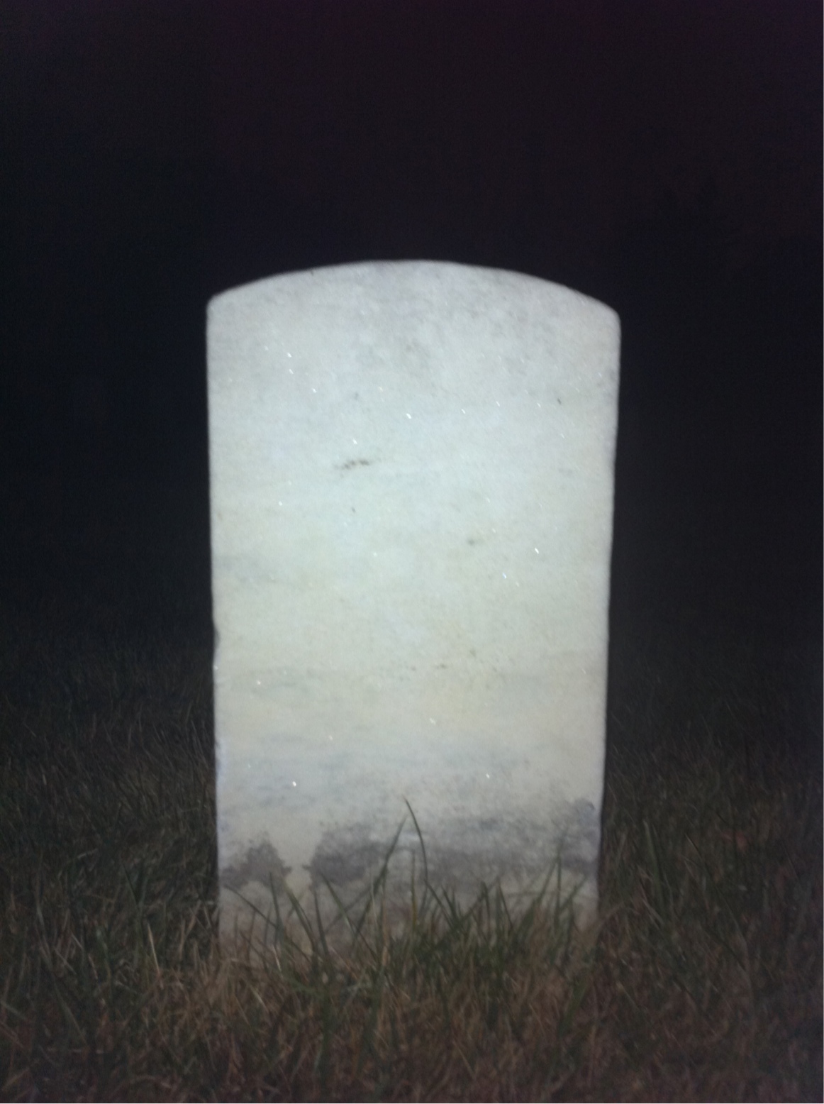 Back of headstone — Richard Bagley