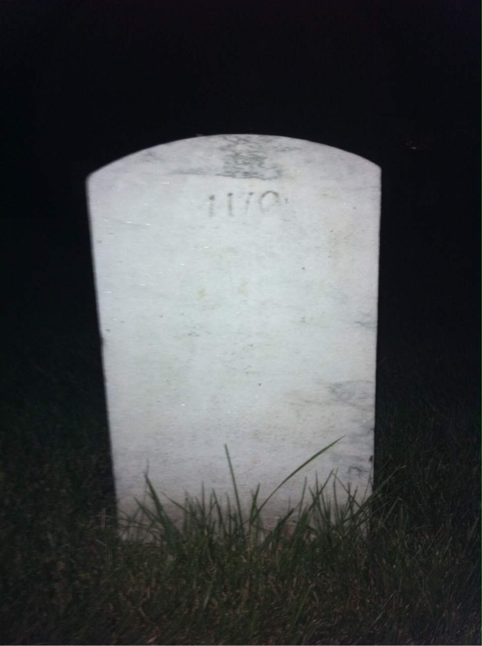 Back of headstone — Harry Myrick