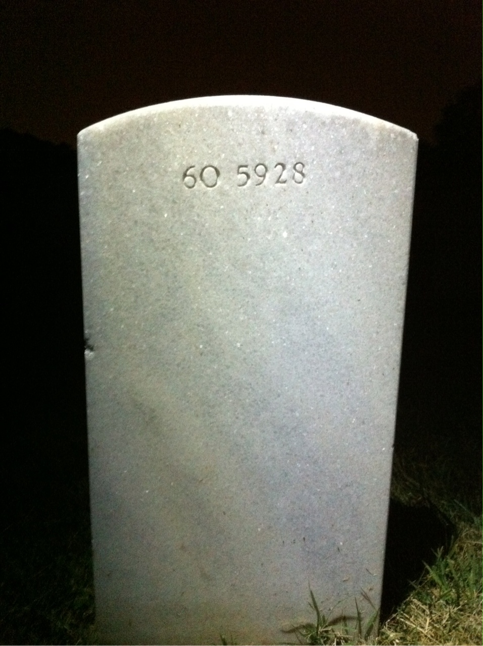 Back of headstone — Betty Aspinall