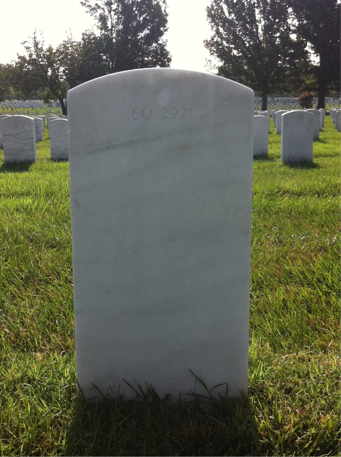 Back of headstone — Zachary Masters Harmon