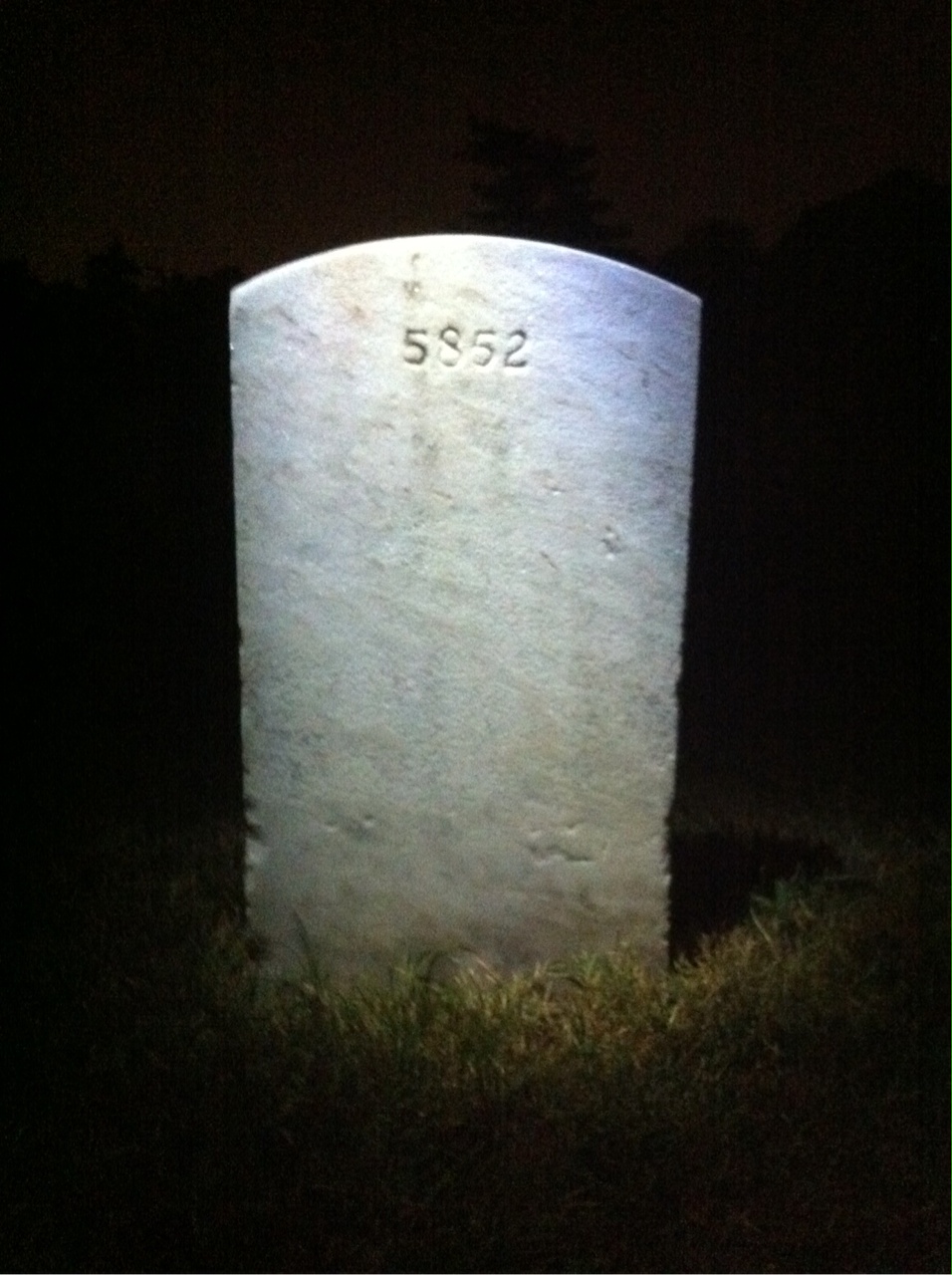 Back of headstone — Earl Mills