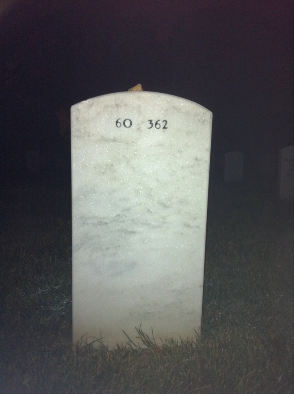 Back of headstone — Arthur Munson