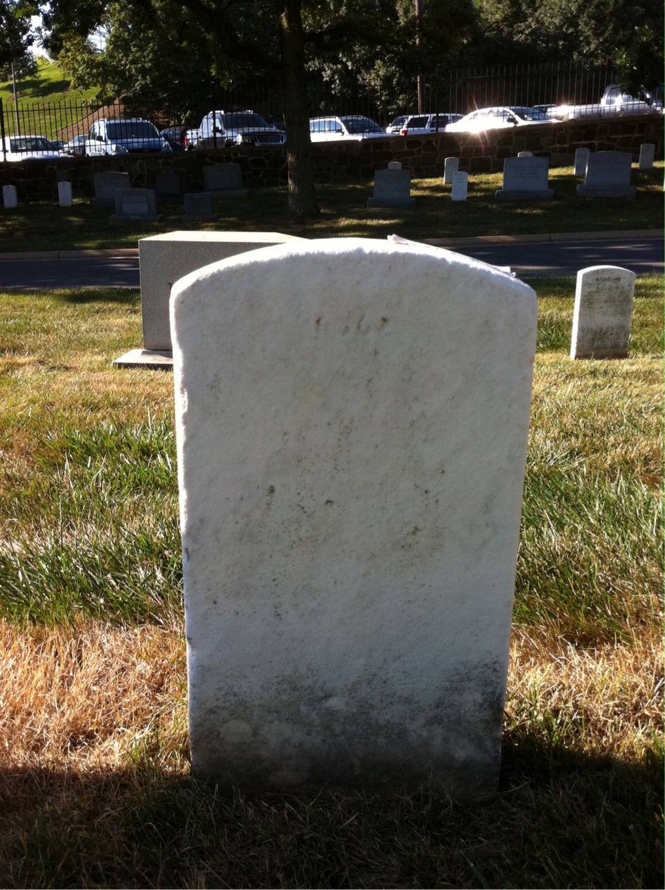 Back of headstone — Robert Anderson