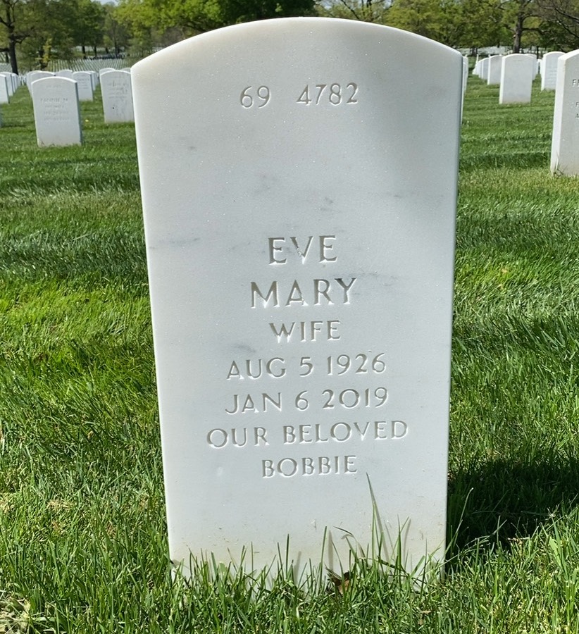 Back of headstone — John Andre