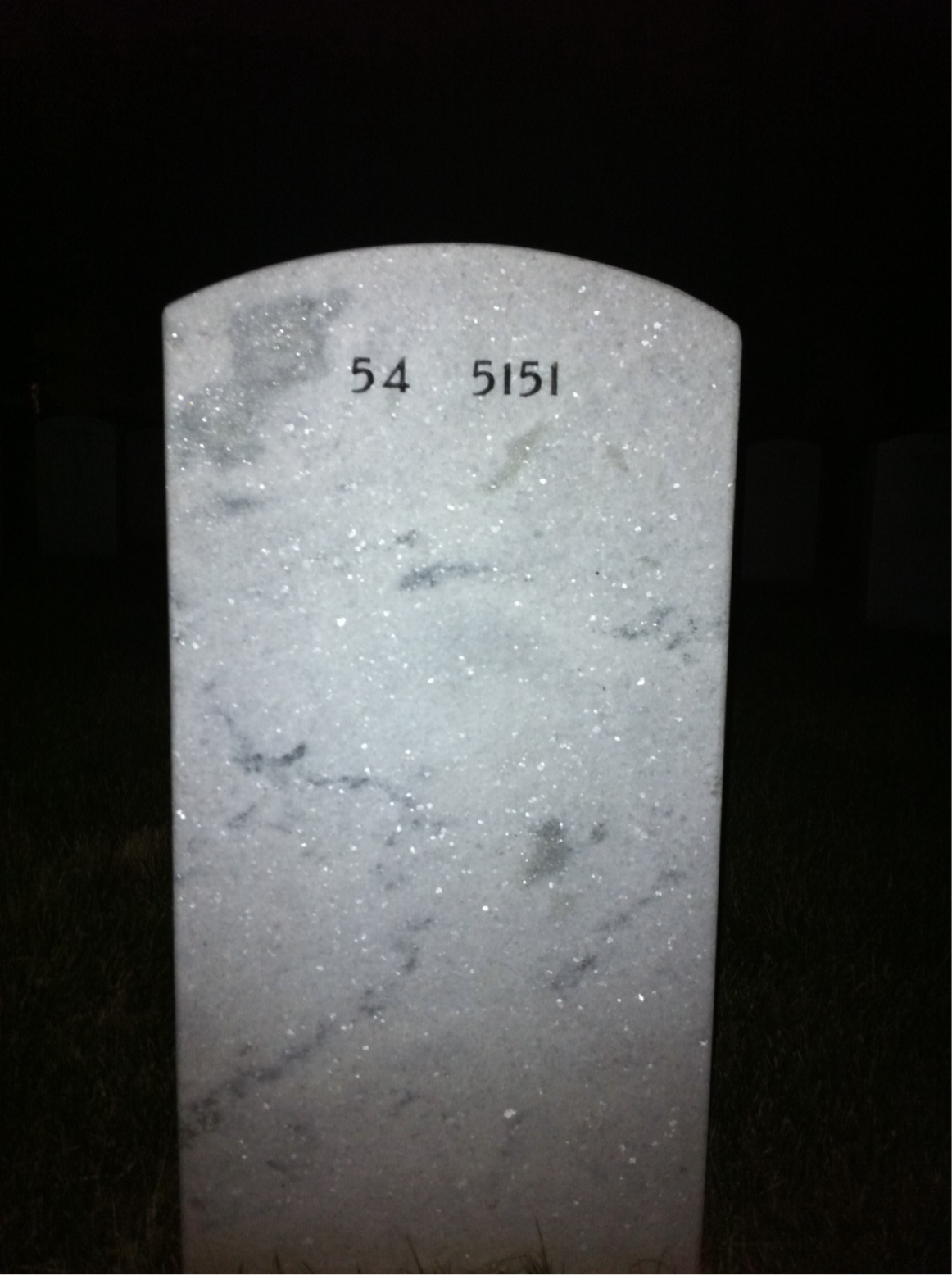 Back of headstone — Donald Mclean