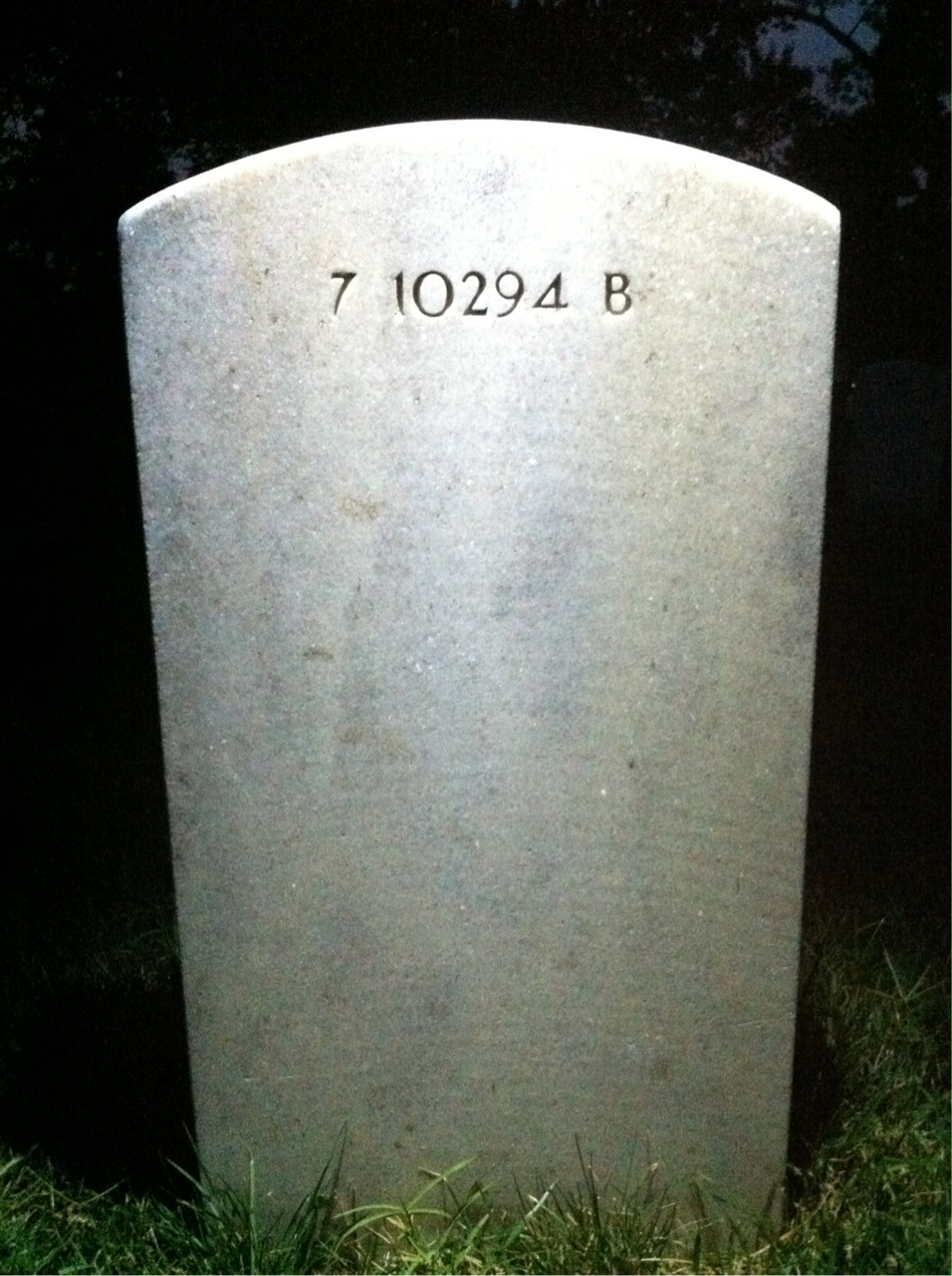 Back of headstone — Elizabeth Murphy