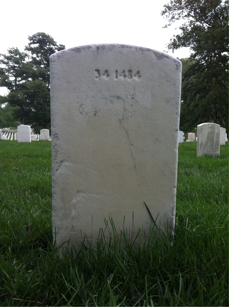 Back of headstone — John Morgan