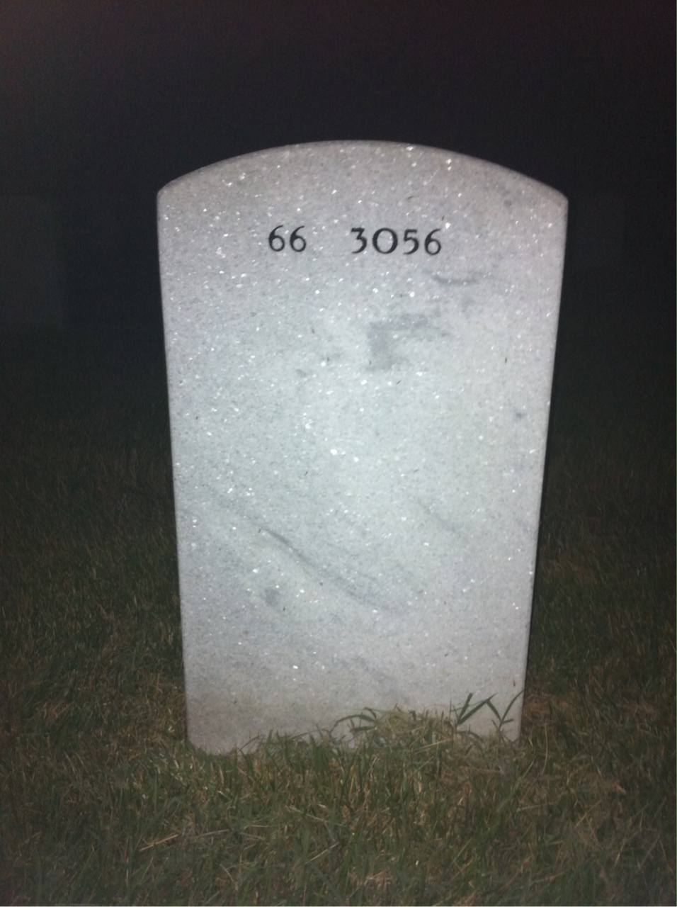 Back of headstone — Robert Hollmann