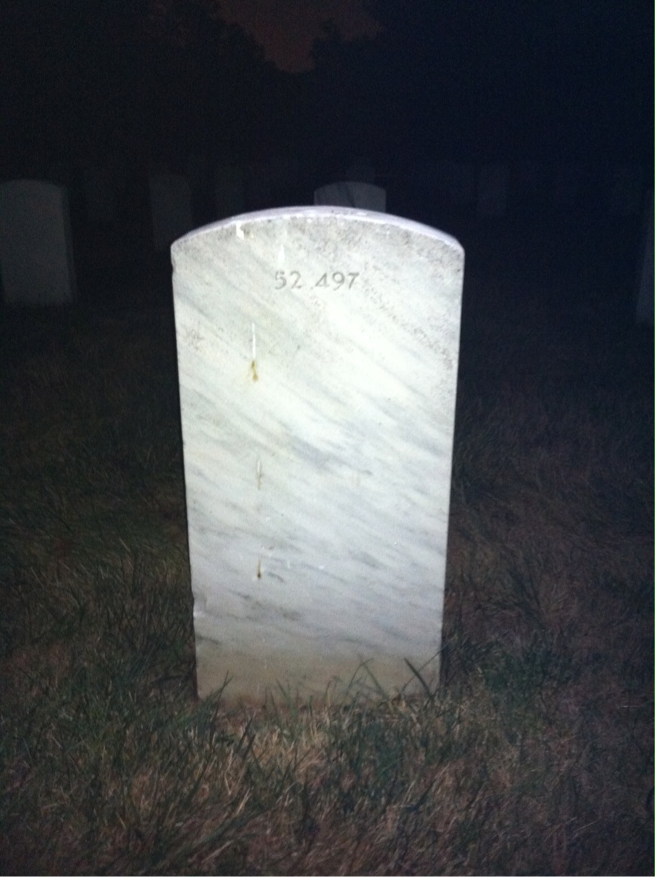 Back of headstone — Clifford Athey