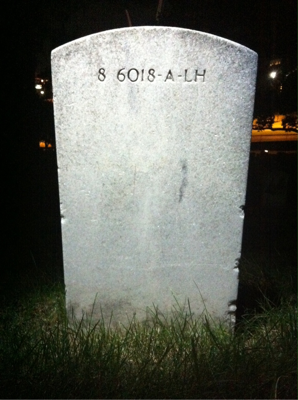 Back of headstone — Sally Monfort