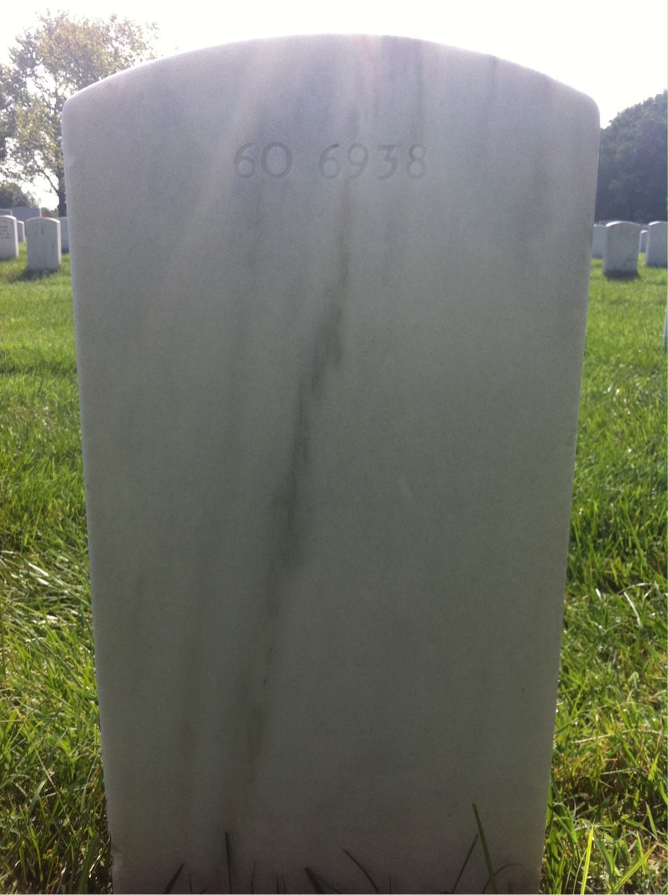 Back of headstone — Donald Bieger