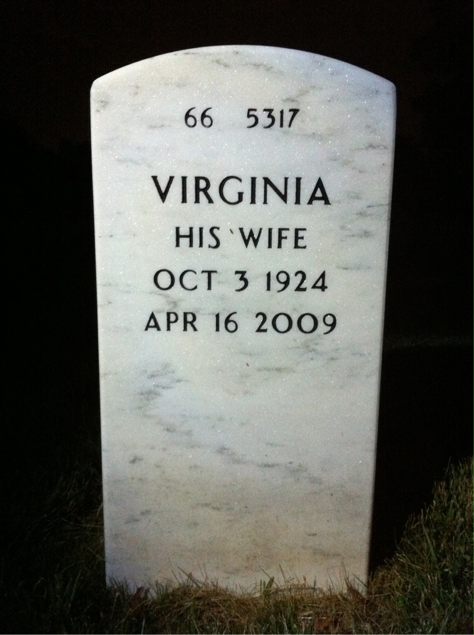 Back of headstone — Edward Ridlehoover