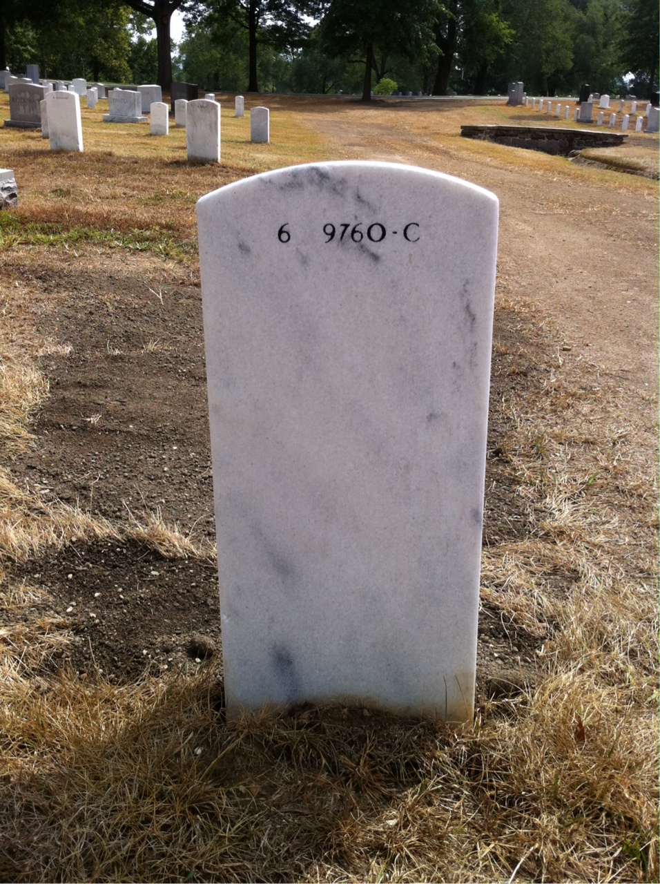Back of headstone — Rupert Strickland