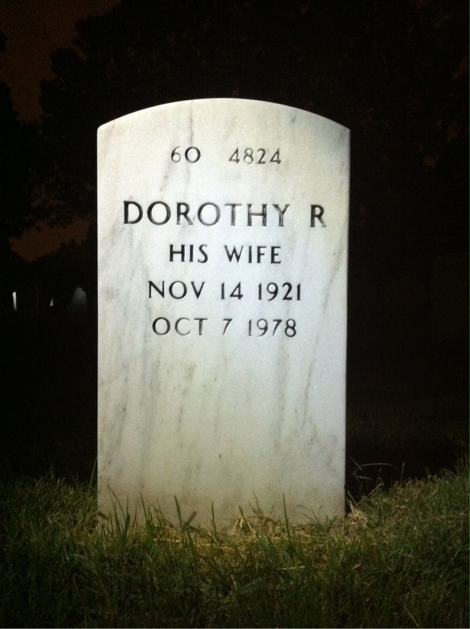 Back of headstone — Joseph Baronowski