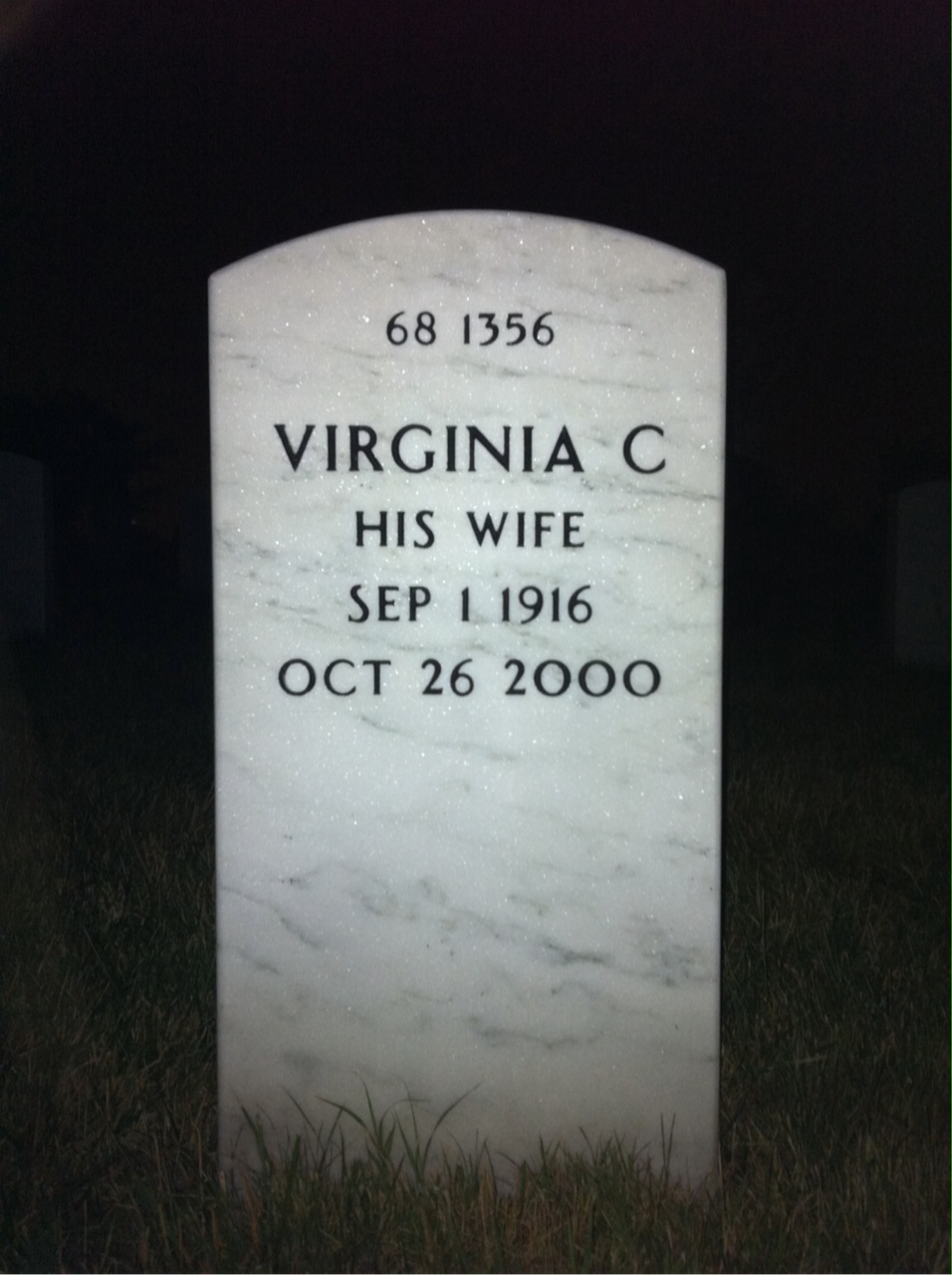 Back of headstone — Dimitri Kellogg