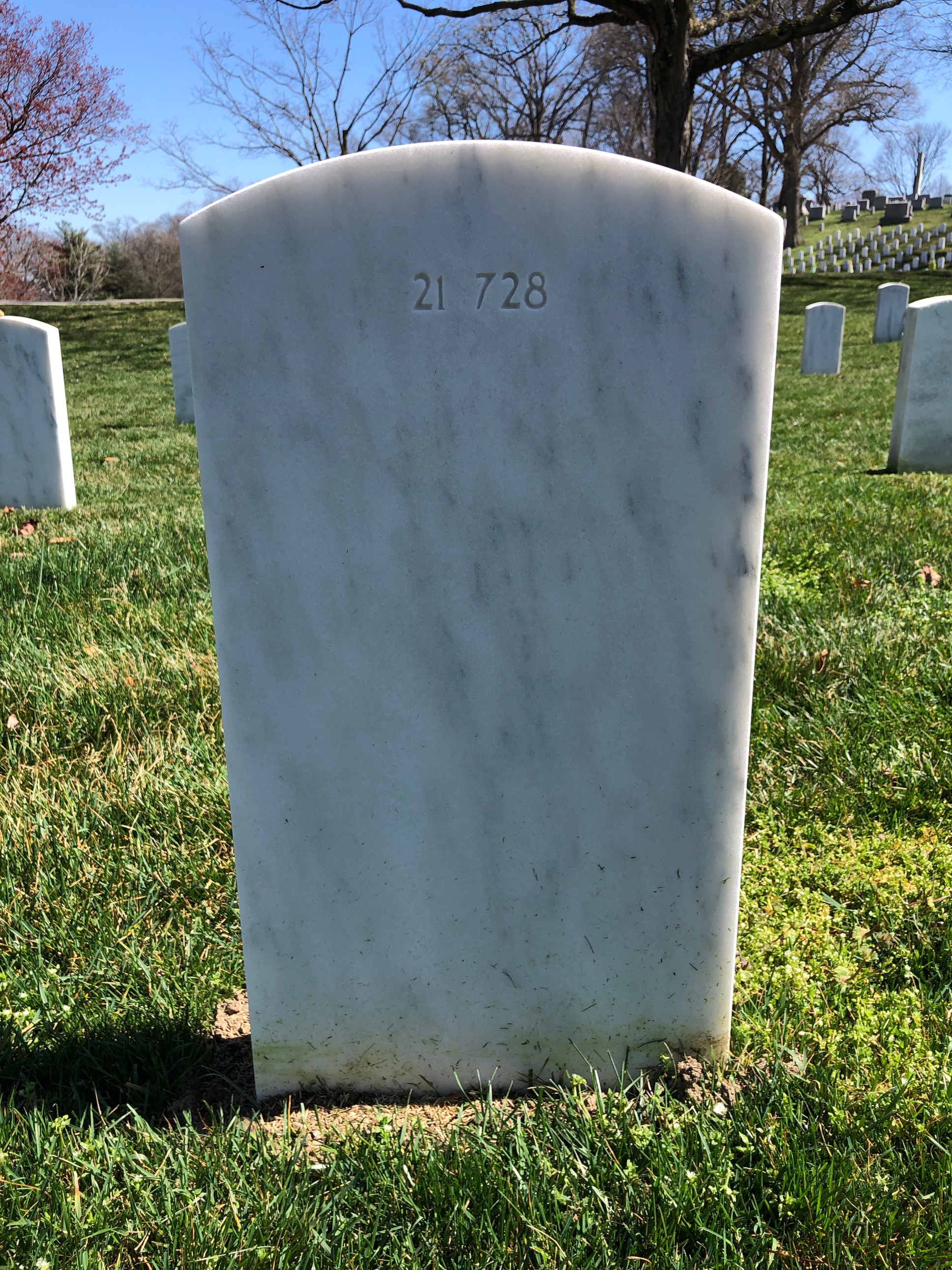 Back of headstone — Jessie Braden