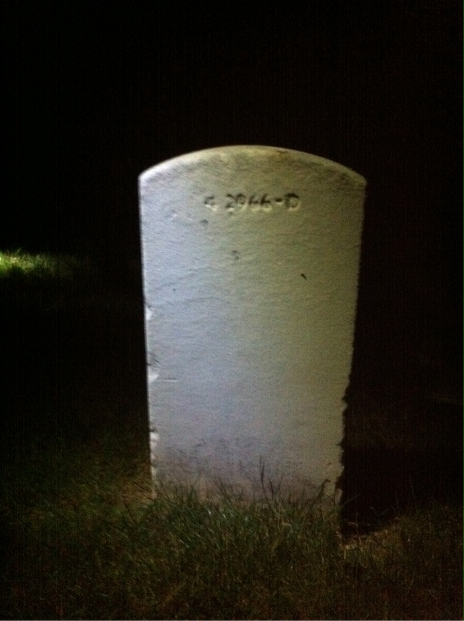Back of headstone — Audrey Murphy