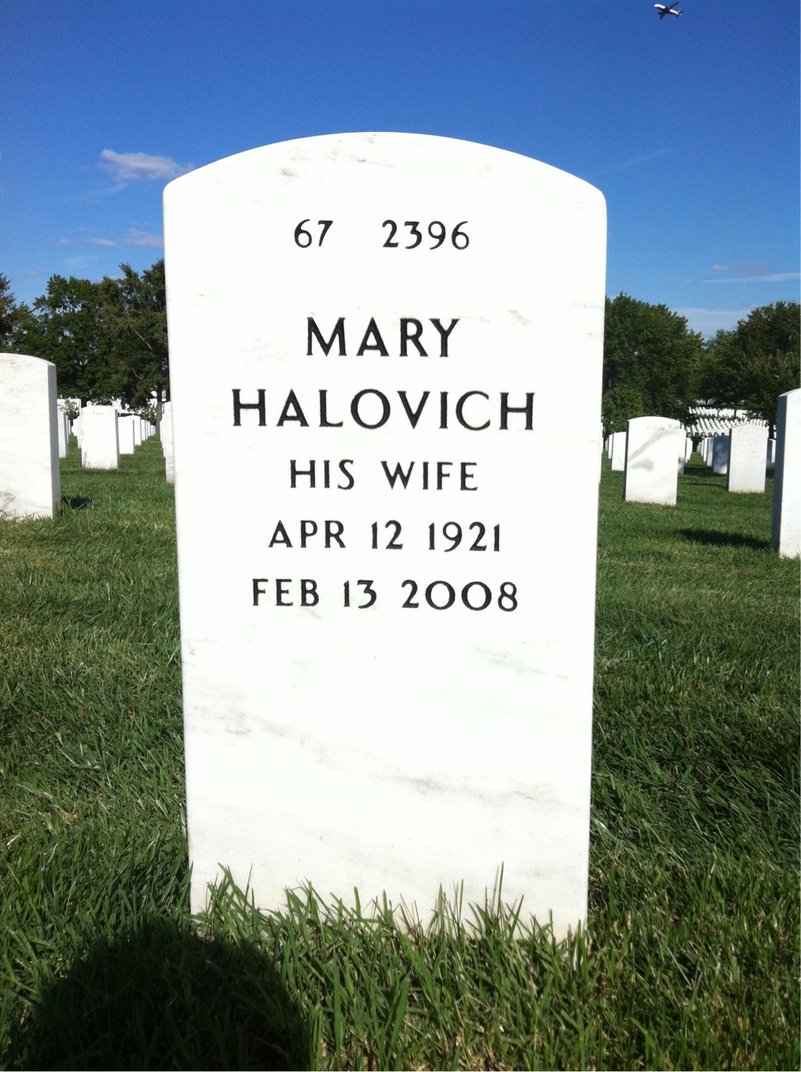 Back of headstone — Samuel Pappalardo
