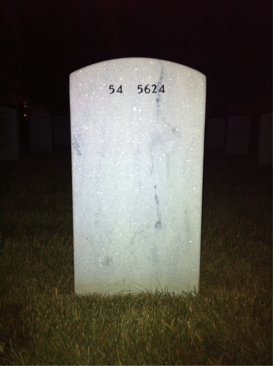 Back of headstone — David Thompson