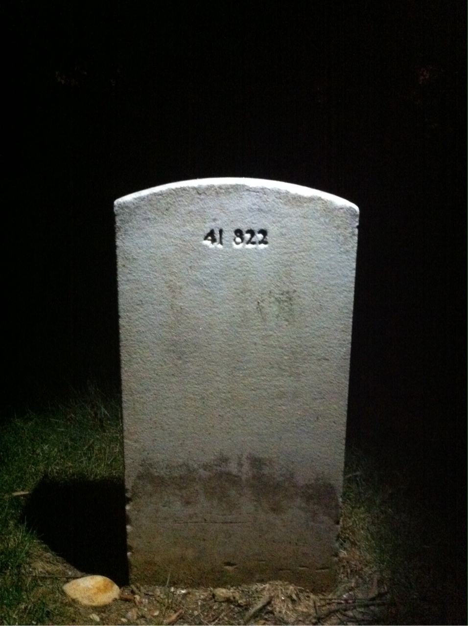 Back of headstone — Helen Agnew