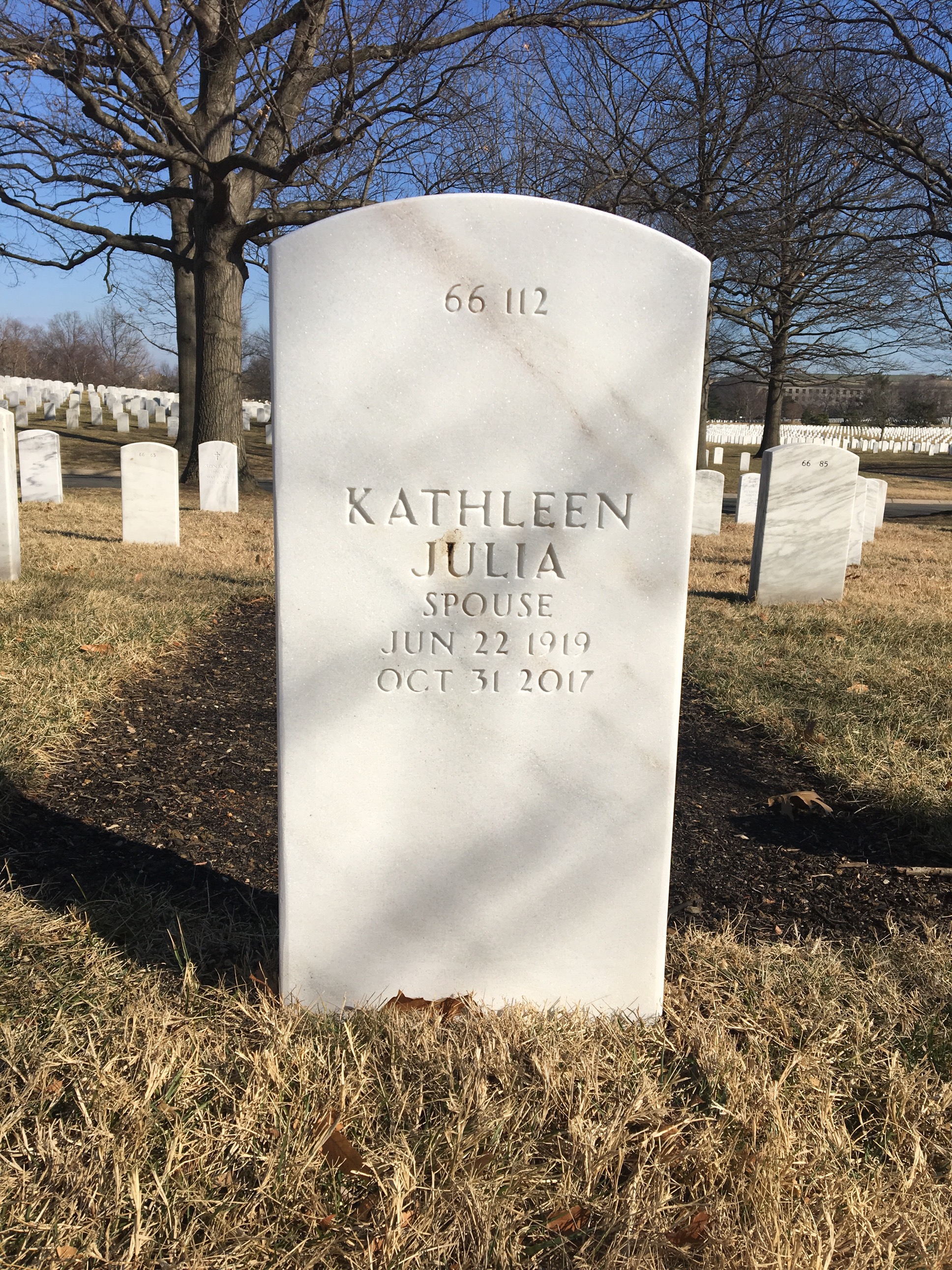 Back of headstone — Edward Koehler