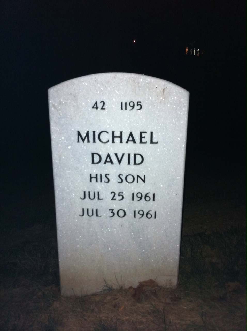 Back of headstone — Richard Donaldson