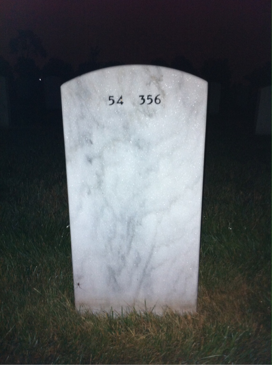 Back of headstone — William Grier