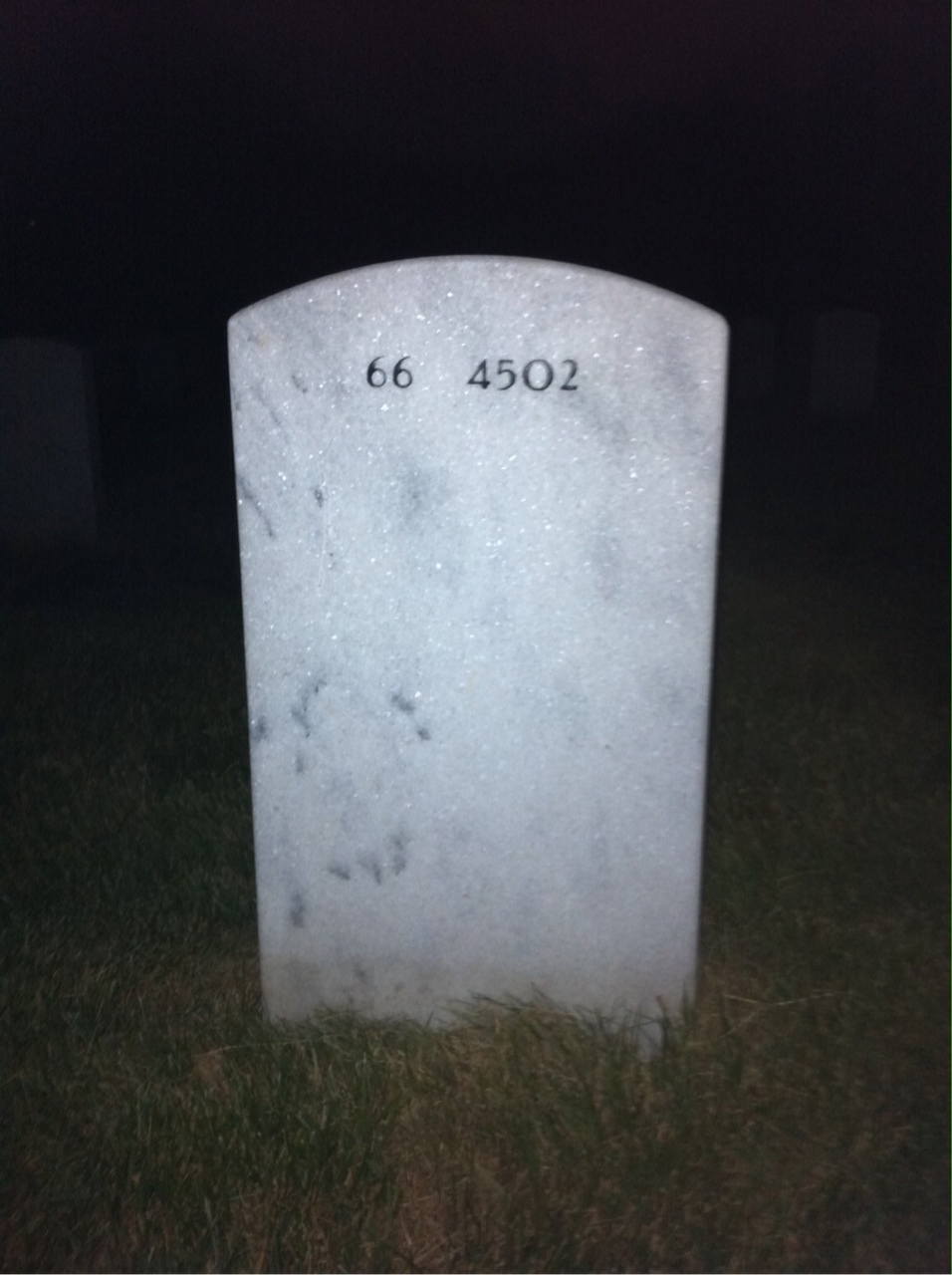 Back of headstone — John Lelesch