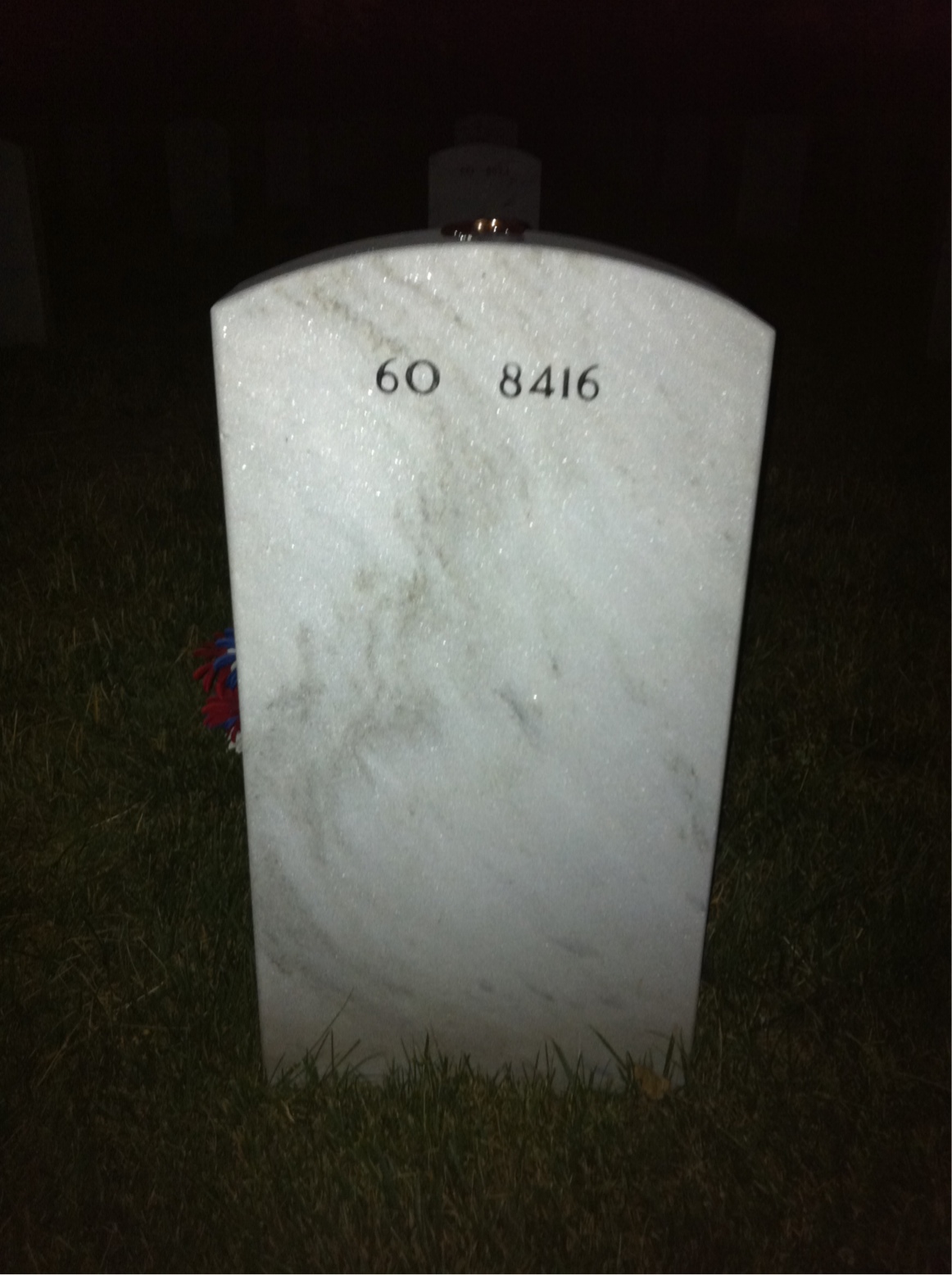 Back of headstone — Thomas Barbieri