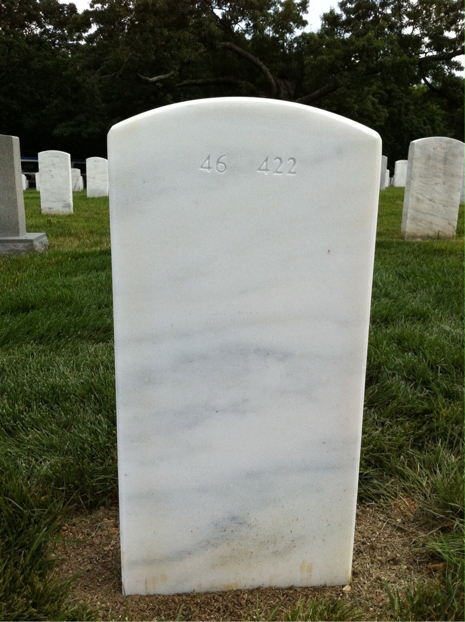 Back of headstone — David Lynn Ferguson