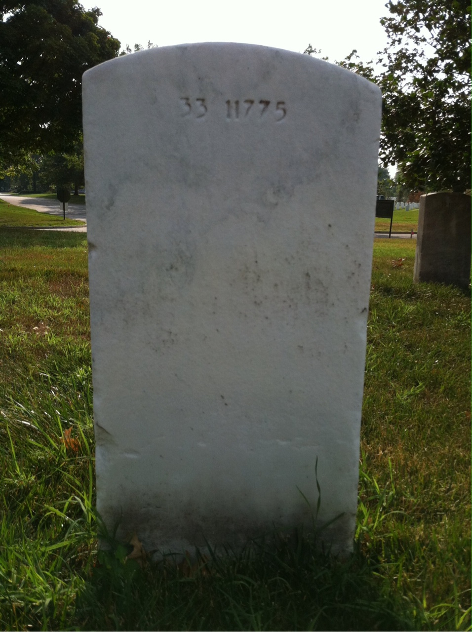 Back of headstone — Estella Baldwin