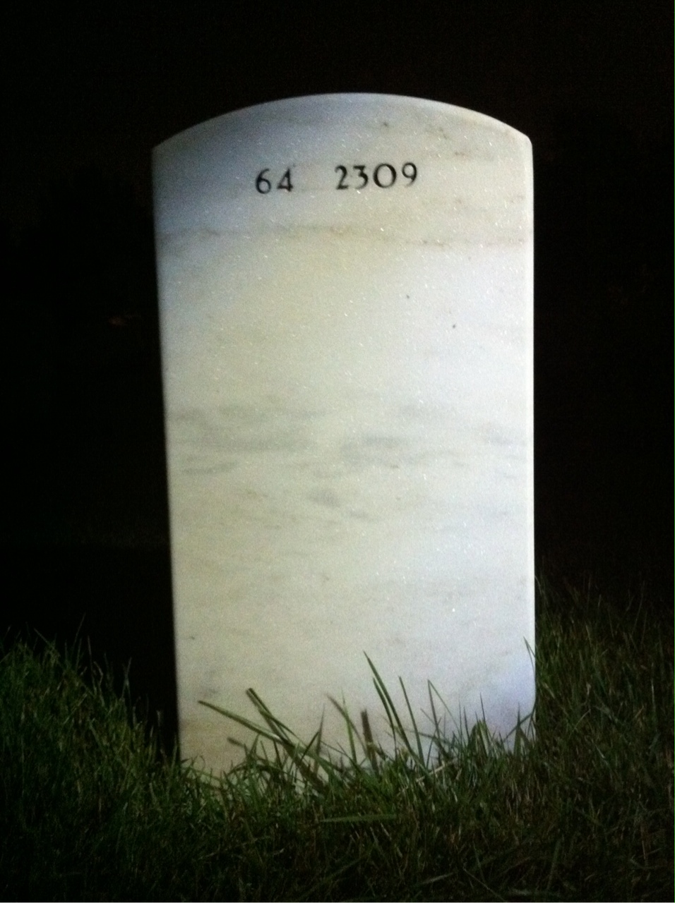 Back of headstone — Joseph Mancuso