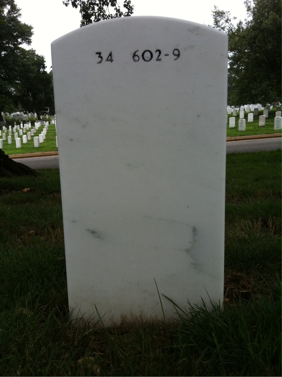 Back of headstone — David Pohl