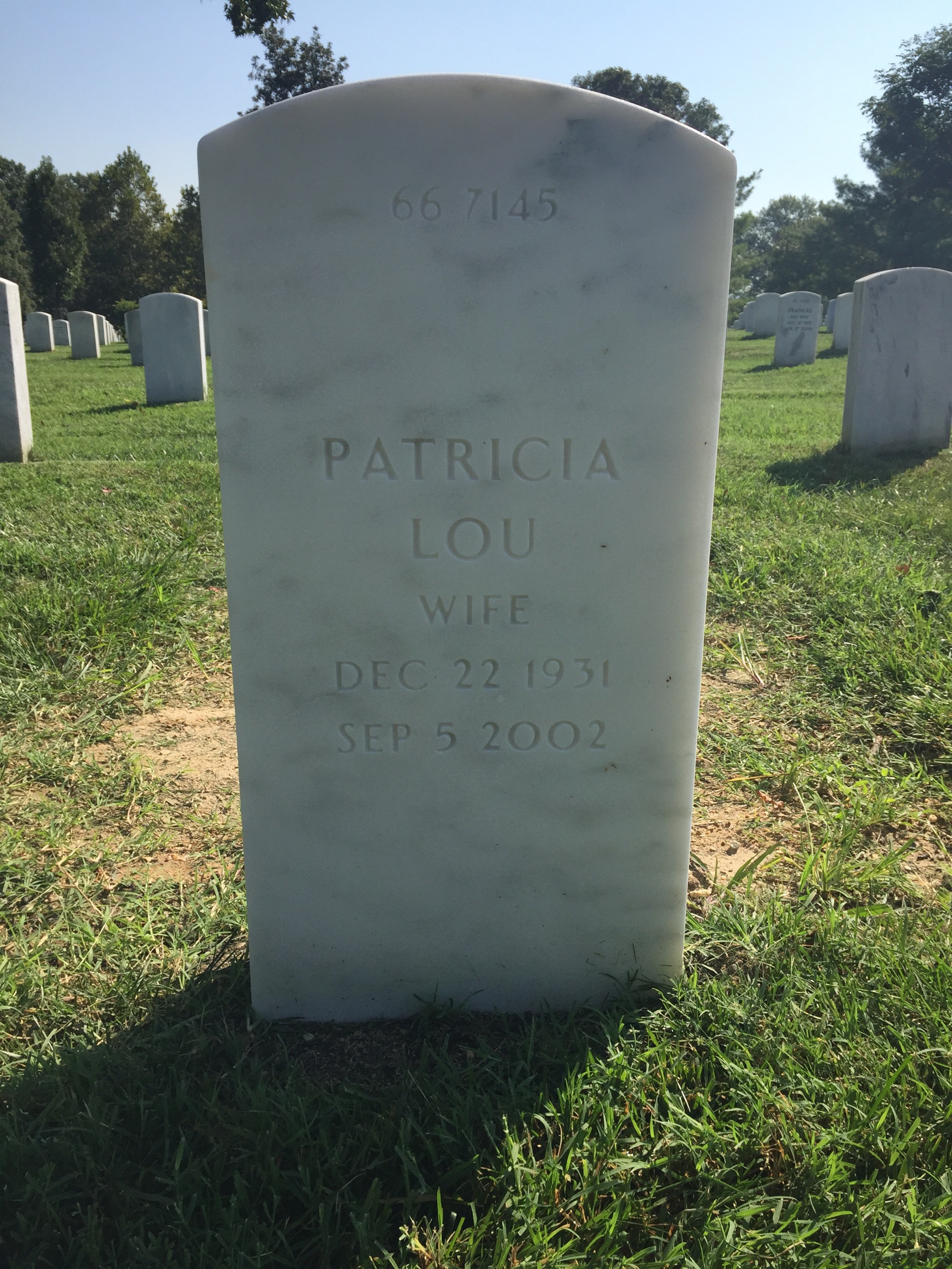 Back of headstone — Virgilio Moretti