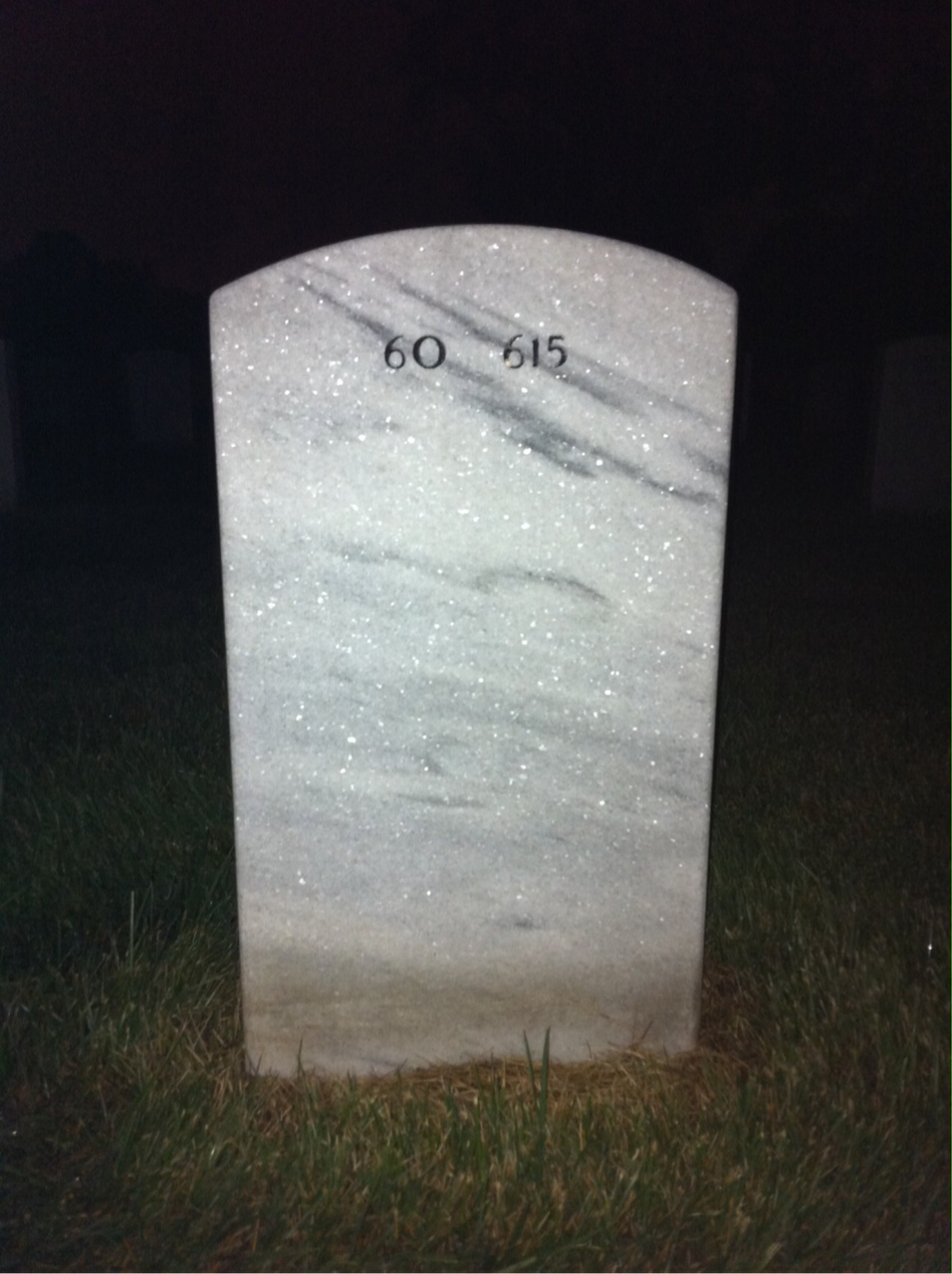 Back of headstone — Raymond Hughes