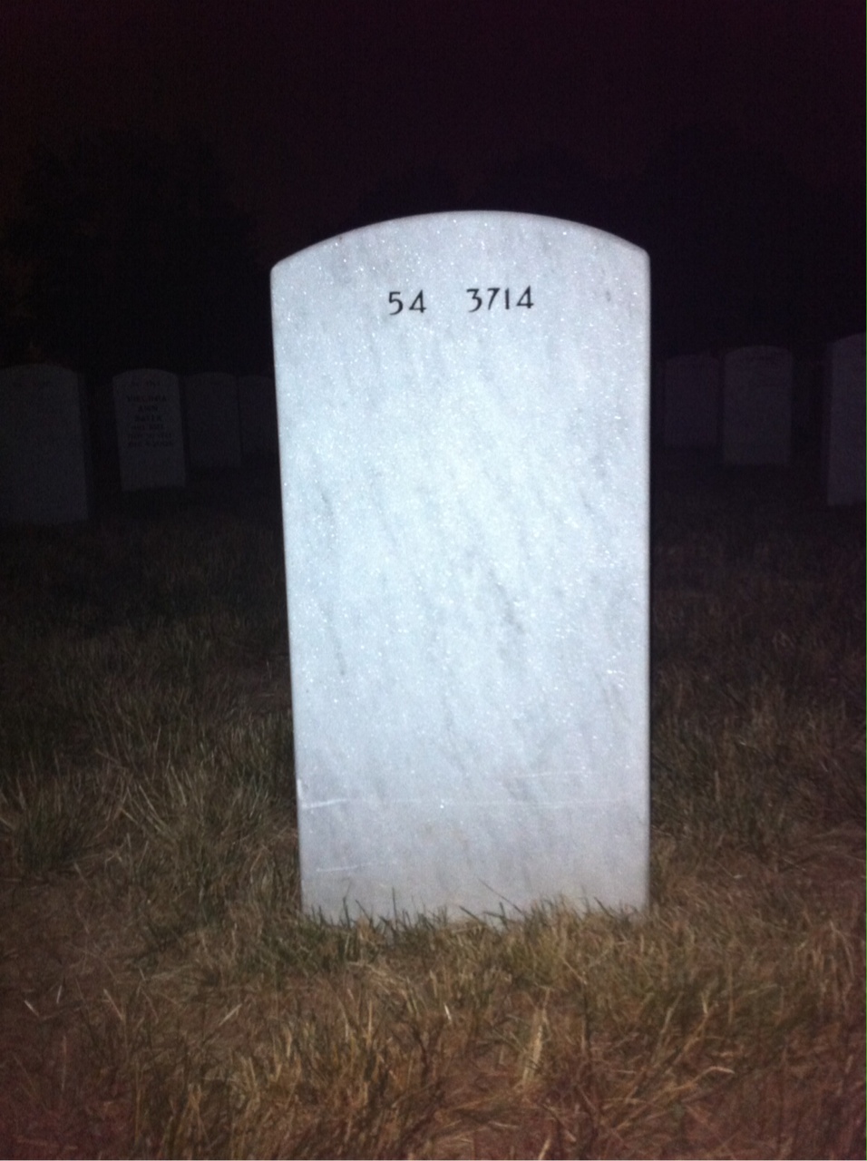 Back of headstone — Robert Wheeler