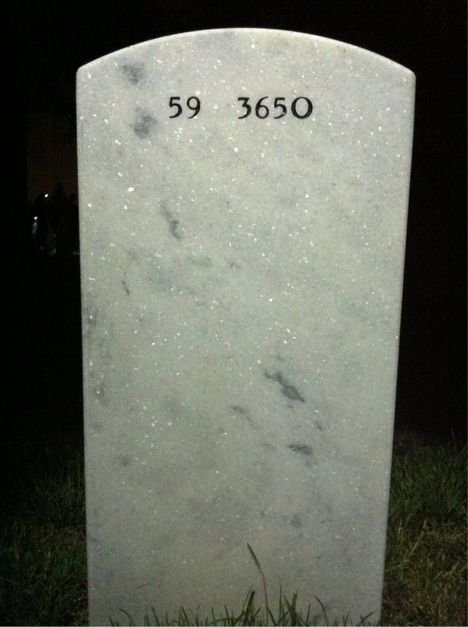 Back of headstone — Raymond Kirschenheuter