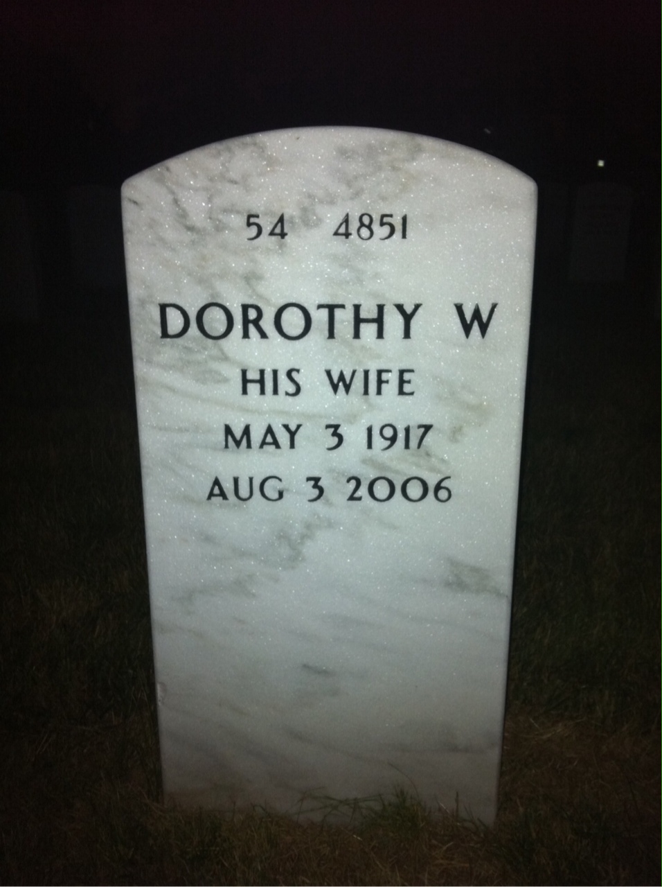 Back of headstone — Kenneth Soderstrom