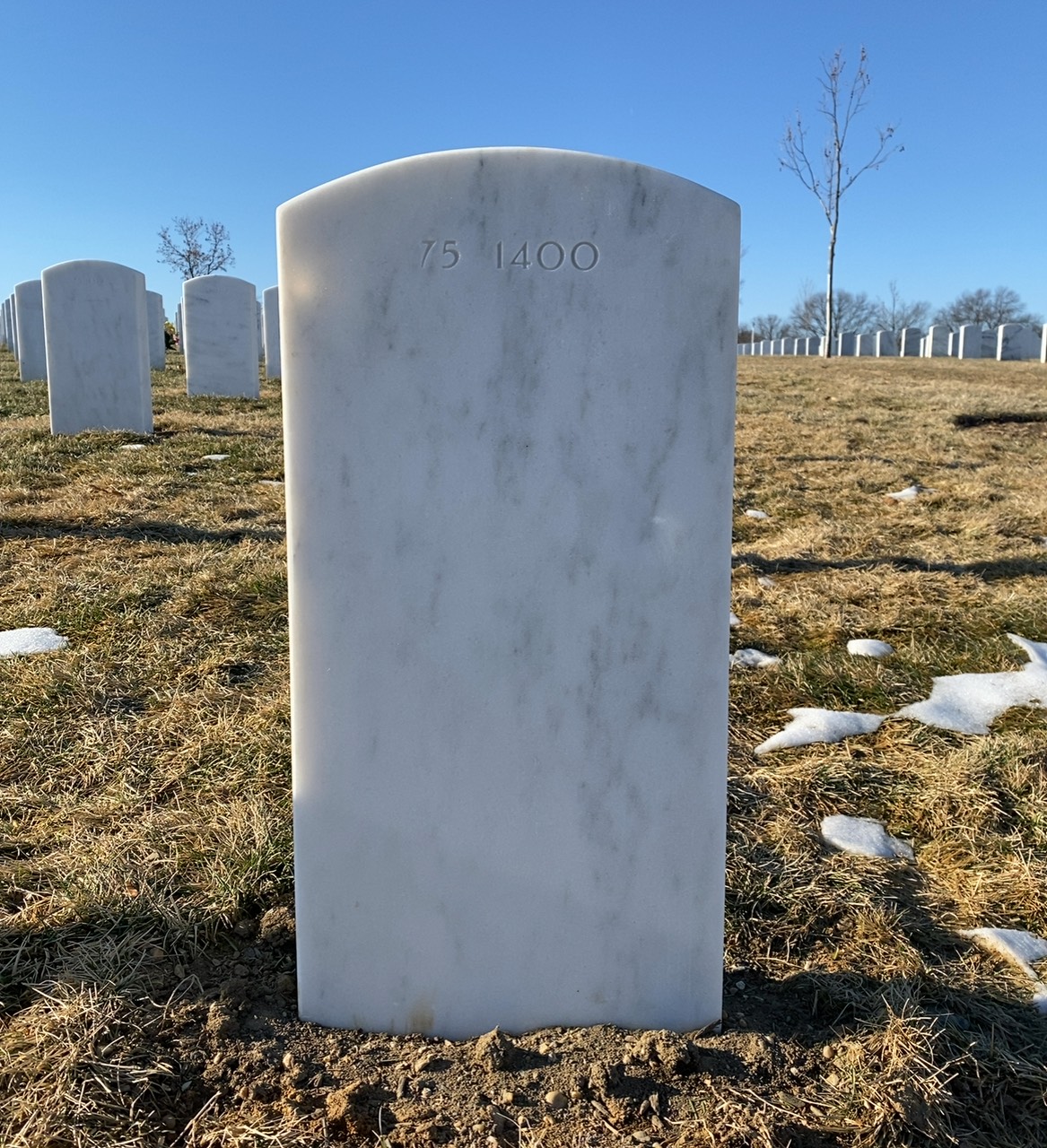 Back of headstone — Francis Andrews